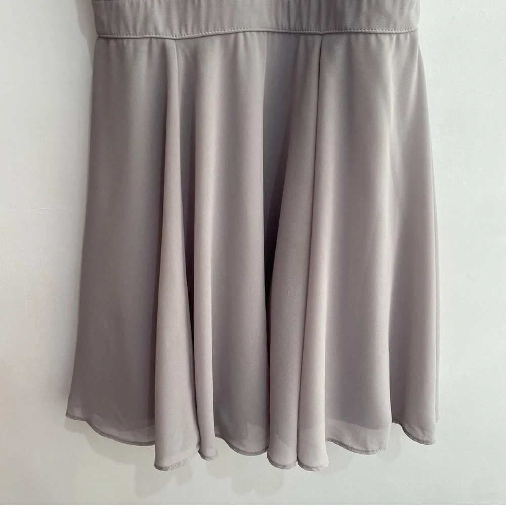 Lulu’s S Forevermore Grey Skater Dress - Picture 11 of 12